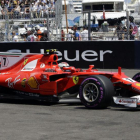 Kimi Raikkonen consigue la 'pole' en Mónaco.-AP