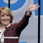 Esperanza Aguirre, candidata del PP a la alcaldía de Madrid, en un reciente acto de su partido.-Foto: EFE / JUANJO MARTÍN / EFE