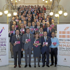Los principales representantes de diversos ámbitos de la sociedad  presentan una campaña por la igualdad de sexos y contra la violencia de género.-José C. Castillo