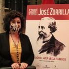 Ana Vega, ganadora del Premio de Poesía, en Valladolid.