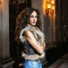 La cantante Rosario Flores, en Barcelona, presentando 'Gloria a ti'.-JOAN CORTADELLAS