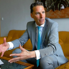 Raúl Ortega durante la entrevista en la sede de Cajamar en Valladolid.-J.M. LOSTAU