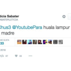 El tweet indonesio de Leticia Sabater-