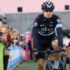 Mikel Landa, en el Giro.-AFP