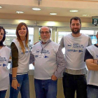 Voluntarios del Banco de Alimentos en el Hipercor de Arroyo.-E. M.