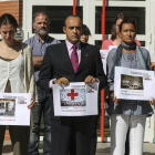 Cruz Roja Española convoca un minuto de silencio por la muerte de una cooperante en Afganistán.-ICAL