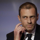Aleksander Ceferin, presidente de la UEFA, en Roma el pasado 7 de febrero.-ALESSANDRA TARANTINO (AP)
