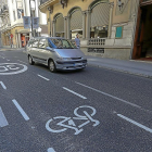 Limitación a 30 por hora en el ciclocarril de la calla Duque de la Victoria.