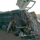Un accidente a la altura del término zamorano de Fresno de la Ribera se cobró la vida de un joven de 29 años.-ICAL