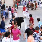 Los toros de la ganadería Los Bayones, protagonizan el cuarto encierro de Cuéllar (Segovia)-Ical