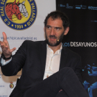Jorge Garbajosa en 'Los Desayunos de la APDV'. / M. G. EGEA