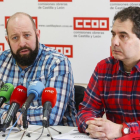 El secretario general de Industria de CCOO en León,  Angel Manuel Santo, y Juan Maniel Ramos.-ICAL