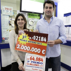 La administración número 2 de Soria repartió casi 100 millones de euros en 2008 y ayer confiaban en retornar a la senda de los premios.-LUIS ÁNGEL TEJEDOR
