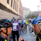 Concentración ciclista a la puerta de los juzgados.-EUROPA PRESS