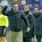 Sergio critica una decisión arbitral durante el pasado partido de Copa.-J.M. LOSTAU