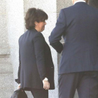 Soraya Sáenz de Santamaría a su llegada al Supremo.-DAVID CASTRO
