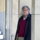 El escritor Juan Manuel de Prada ayer en Valladolid, donde presentó su última novela.-PABLO REQUEJO