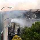 Incendio en la fábrica de Campofrio en Burgos-Ical