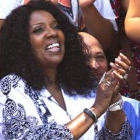 Gloria Gaynor en el colegio Luis Vives de Valencia.-