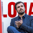 Alberto Garzón, en un acto en Barcelona.-Foto: FERRAN SENDRA