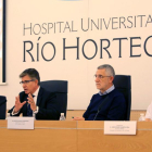 Jornada 'Las enfermedades profesionales a debate: debilidades del sistema de diagnóstico y declaración' organizadas por UGT. Asisten, de izquierda a derecha, la directora de Trabajo de la Junta, Amparo Sanz; el gerente del Sacyl, Rafael López; el secretar-ICAL