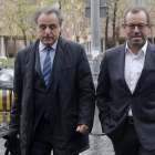Sandro Rosell junto a su abogado, Pau Molins, en una imagen de archivo.-RICARD CUGAT
