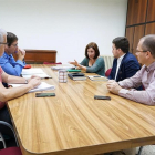 La concejal de Medio Ambiente y Sostenibilidad del Ayuntamiento de Valladolid, María Sánchez, en una reunión con la Diputación Provincial-EUROPA PRESS