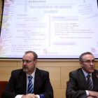 El consejero de Educación, Fernando Rey, inaugura el Seminario titulado ‘Oportunidad de los deberes escolares’ junto al presidente del Consejo Escolar de Castilla y León, Marino Arranz.-ICAL