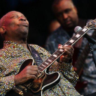 La leyenda viva del blues, B.B. King.-Foto: ADRIAN DENNIS / AFP