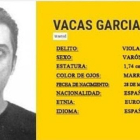 Cartel de búsqueda de Esteban Vacas.-E. M.