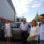 La presidencia de la Doputación de Zamora, Mayte Martín, visita la localidad zamorana de Fuentesaúco acompañada por su alcalde, Gaspar Corrales (D).-ICAL