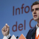 Albert Rivera, durante su intervención en la asamblea general de Ciudadanos.-EFE / ZIPI