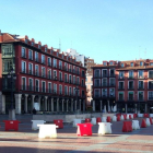 Imagen de la salida del aparcamiento en la Plaza Mayor (Valladolid).-EUROPA PRESS