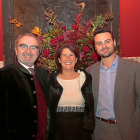 Didier (i) y Jean  Belondrade junto a Marta Baquerizo en la presentación de La Colección.-L.P.