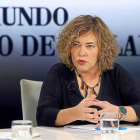 Charo Chávez durante ‘La Quinta Esquina’, programa emitido en La 8 Valladolid.-J. M. LOSTAU