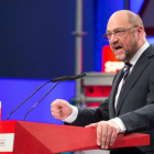 Martin Schulz, en Bielefeld.-FRISO GENTSCH / AFP