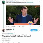 La frase de Rivera y la respuesta del cuñado de Arrimadas.-EL PERIÓDICO