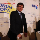 Carles Puigdemont, este viernes en Madrid.-DAVID CASTRO