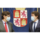 Salvador Illa y Alfonso Fernández Mañueco, durante la visita del ministro de Sanidad a Valladolid en octubre pasado. ICAL