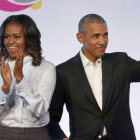 Barack y Michelle Obama.-