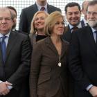 El presidente de la Junta, Juan Vicente Herrera, participa en una reunión de Mariano Rajoy con dirigentes autonómicos-ICAL