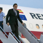 Imagen de la llegada de Rajoy a Washington-DIEGO CRESPO