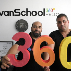 Saúl Hernández y Álvaro Andrés en las instalaciones de su empresa salmantina Idimad360.-ENRIQUE CARRASCAL