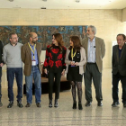 Silvia Clemente con los ponentes en la inauguración de las Primeras Jornadas ‘Quiénes somos’ de la Fundación Villalar-Castilla y León.-ICAL