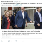 LA POLÉMICA SALTA A TWITTER. La agresión a Mariano Rajoy provocó un aluvión de tuits, la mayoría de los escritos por los políticos de Castilla yLeón fueron de condena al suceso. Muchos además de rechazarlo, criticaron a quienes lo utilizan para sacar-El Mundo