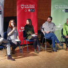 'Encuentro sobre pensiones', acto de precampaña de Unidas Podemos en León.-ICAL