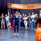 La candidata de Cs en Medina durante el acto de campaña.-E. M.