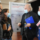 Ana Zamora y Lluis Homar conversan en la presentación del estreno