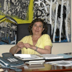 La alcaldesa de Mucientes, Emiliana Centeno, en su despacho.-P. DÍEZ
