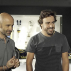 Fernando Alonso y Antonio Lobato, en el primer programa de 'Desafía tu mente' de TVE.-TVE
